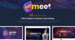 Emeet Website Template, Event Website Template, Meetup Website Template